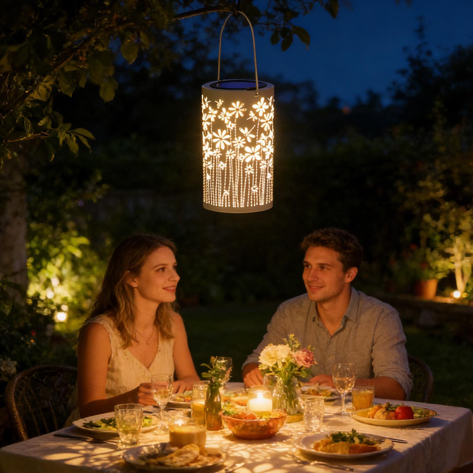 Outdoor Lighting And Landscape - 屋外用ランタン ポーチ用 防水フラワーランプ 装飾用ソーラーライト 屋外通路用 庭用