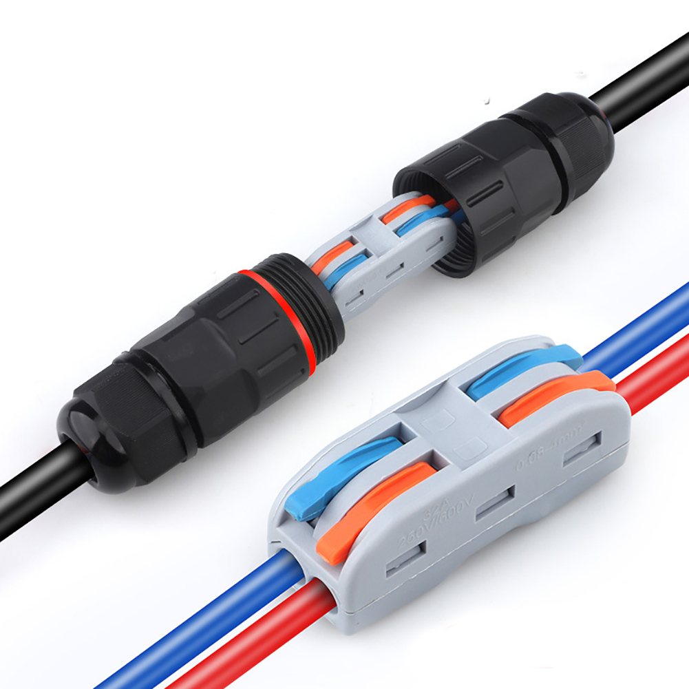 Outdoor Lighting Wire Connectors - 1Pc 2 ピン 3 ピンワイヤーコネクタ IP68