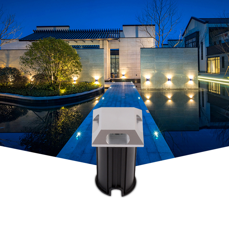Outdoor Lighting Recessed - IP67屋外照明1ワット3ワットの庭ヤードステップ階段フロアデッキ凹型ingroundランプ地下のledスポットライト220v DC12V 24v