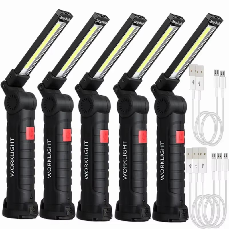 Hanging Outdoor Lighting - ポータブル COB LED 懐中電灯 USB 充電式ワークライト磁気ランテルハンギングランプ内蔵バッテリーキャンプトーチ