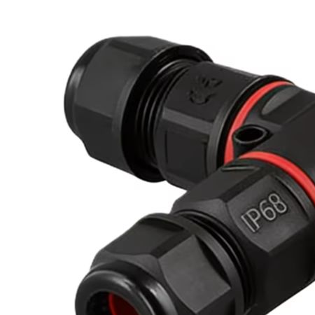 Outdoor Lighting Wire Connectors - 5個入り IP68防水 3ピン T型ケーブルコネクタ ジャンクションボックス 0.5-2.5mm²ワイヤー用