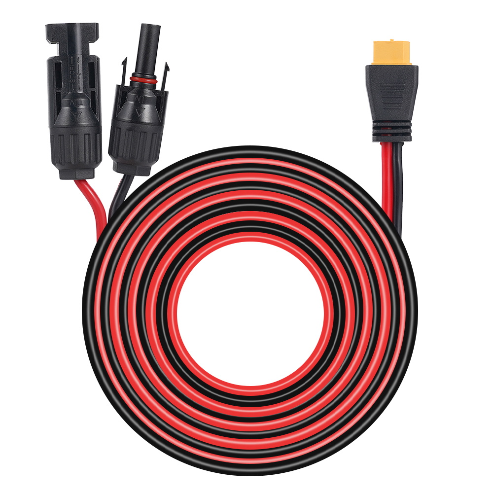 Outdoor Lighting Extension Cable - ソーラー充電ケーブルXT60-Fアダプター-ソーラーメスコネクター延長ケーブル、12awg、ソーラーパネル用6mワイヤー車のrvsトラック船