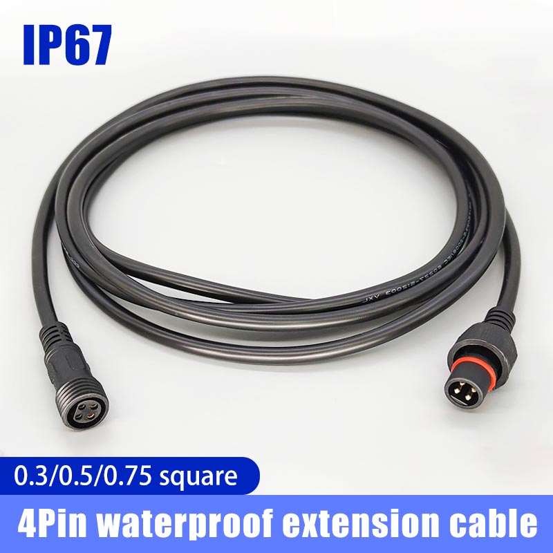 Outdoor Lighting Extension Cable - Homefale-防水コネクタ,エクステンション付き4/67防水電気ケーブル,屋外照明用コネクタ1m/3m5/m