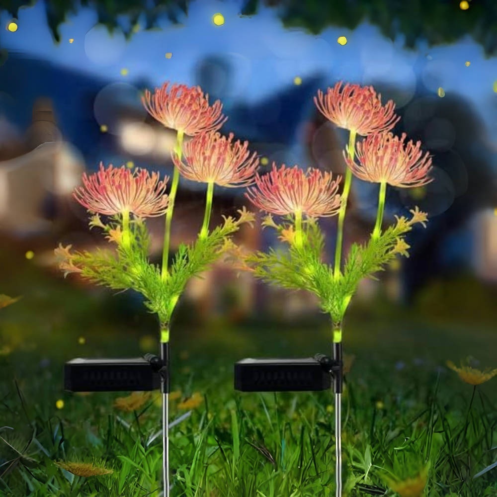 Outdoor Lighting And Landscape - ソーラーフラワー装飾ライト、ガーデンソーラーショアフラワーローンライト、屋外中庭の雰囲気と庭の景観ショアフラワーライト、庭、庭、裏庭、家の装飾用