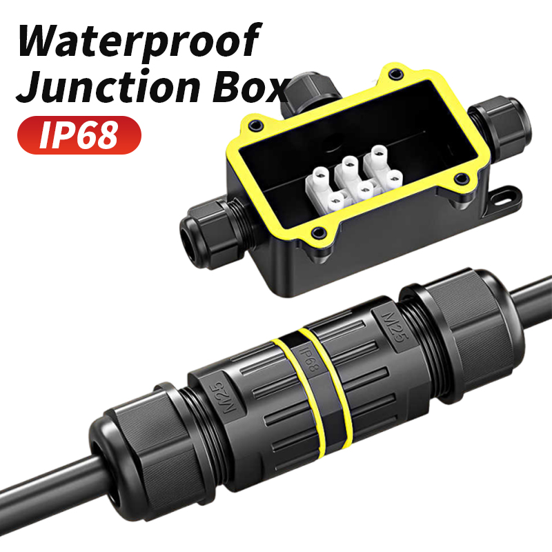 Outdoor Lighting Wire Connectors - 32A 250A 屋外用ワイヤコネクタ IP68 防水クイックスクリュープラグ 1ピン
