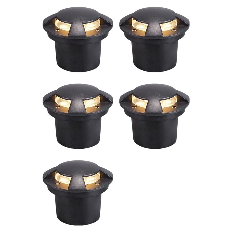 Outdoor Lighting Recessed - ABMR-5X 4面屋外埋め込み式地下ランプ 3W フロア景観照明 防水LEDガーデンライト スポットライト