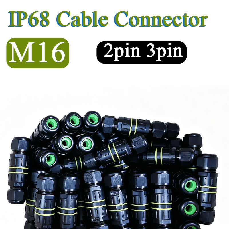 Outdoor Lighting Wire Connectors - 2ピン3ピンM16ケーブルコネクタM25S 1-2-3照明用ワイヤコネクタ3方向密閉型電気接続ボックス屋外用IP68
