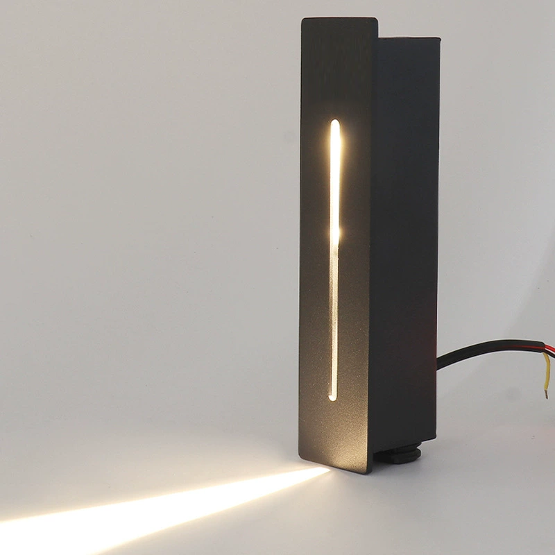 Outdoor Lighting Recessed - 屋外防水 3 ワットフットランプ廊下階段廊下コーナービームの光を埋め込んだステップランプコーナーランプ AC220V DC12V2