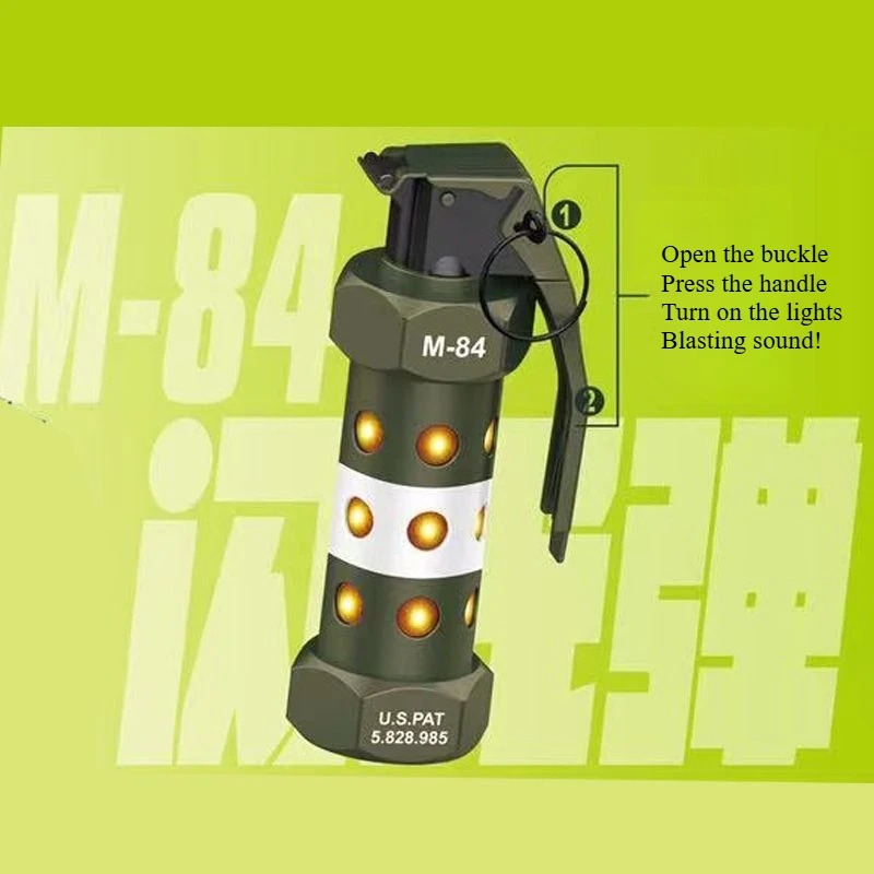 戦術的な M84 ダミー手榴弾モデル ストロボ LED サバ - Outdoor Lighting Usa のレビューと価格