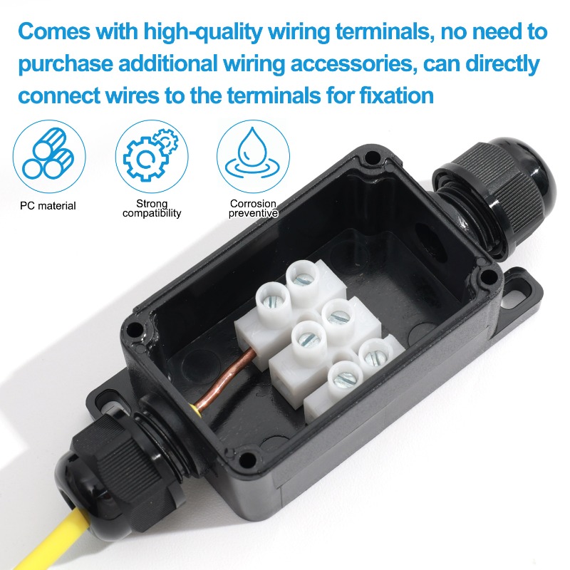450V 屋外防水 IP66 電気ケーブルワイヤーコネクタジ - Outdoor Lighting Wire Connectors のレビューと価格