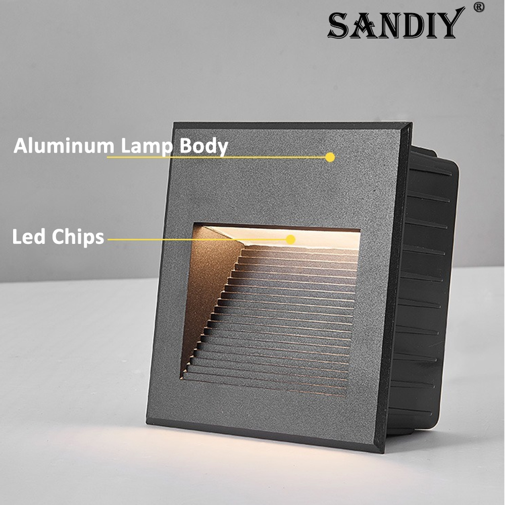 SANDIY 埋め込み式屋外壁取り付け照明器具 低電圧 スク - Outdoor Lighting Recessed のレビューと価格