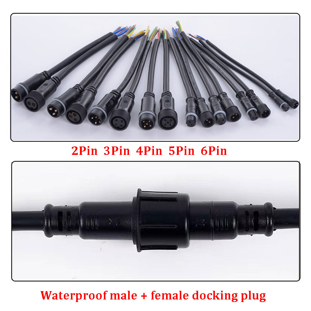 防水ワイヤー M/F ドッキングプラグコネクタ 2/3/4/ - Outdoor Lighting Wire Connectors のレビューと価格