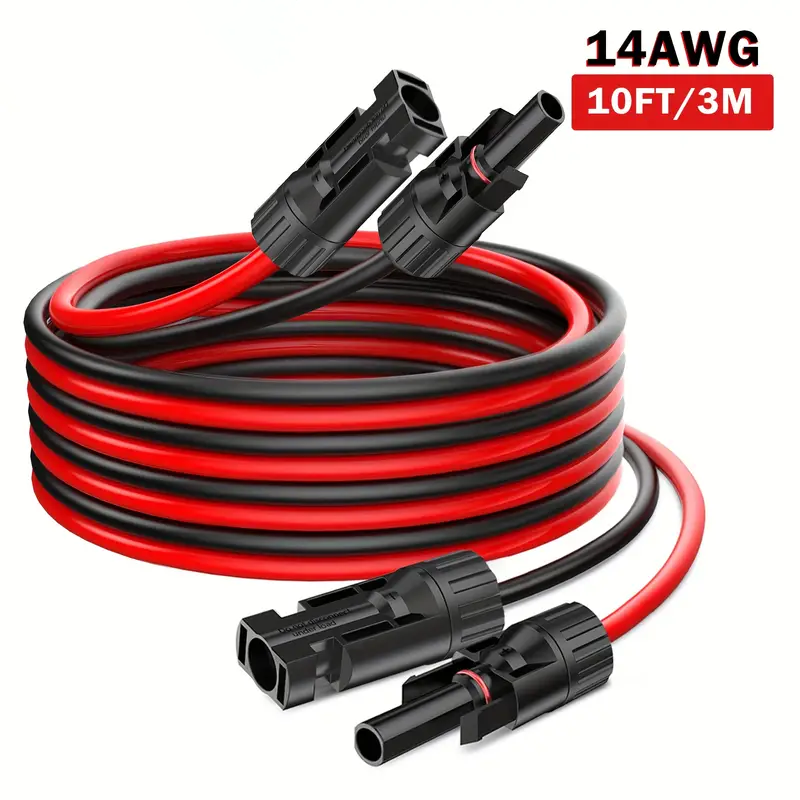 118インチ/3Mソーラーパネル延長ケーブル14AWGソーラ - Outdoor Lighting Extension Cable のレビューと価格