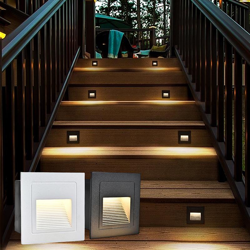 【CCA】3W LED防水ステップライト埋め込み式コーナーウ - Outdoor Lighting Recessed のレビューと価格