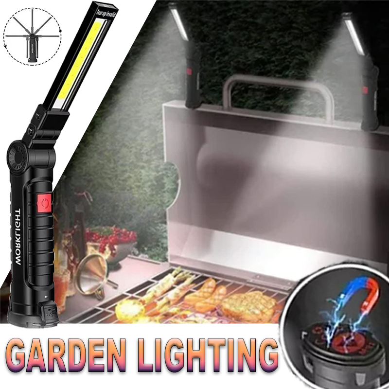 ポータブル LED 懐中電灯 磁気フック付き 屋外修理作業灯 - Outdoor Lighting Panel のレビューと価格