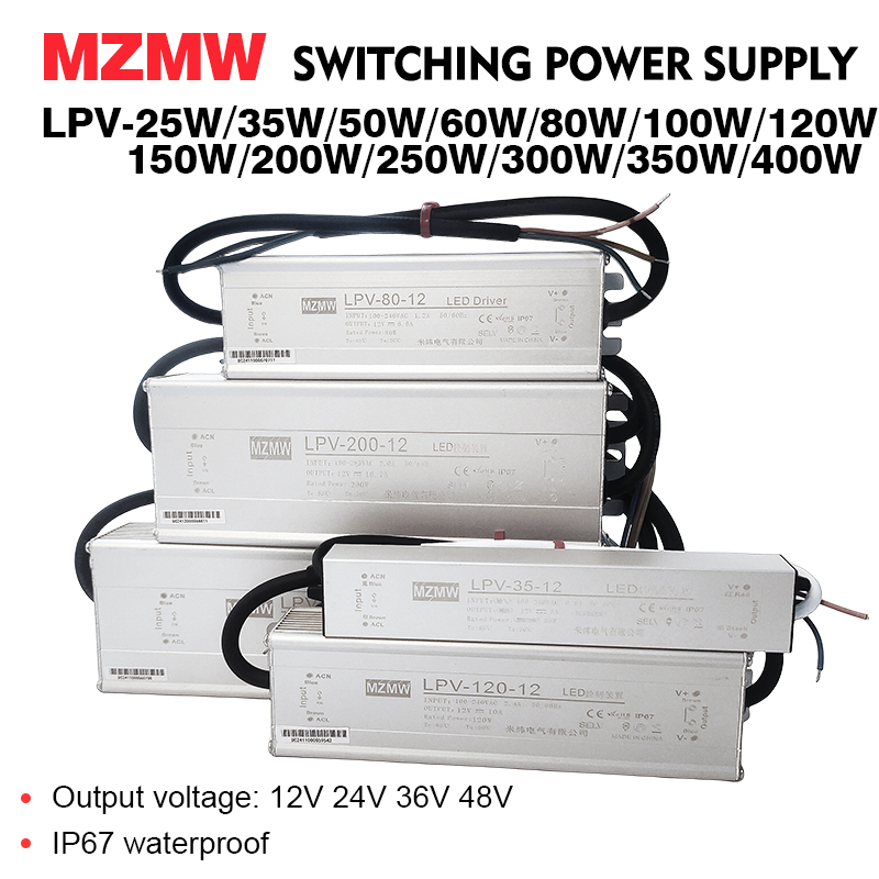 MZMW IP67 防水スイッチング電源 25 ワット-40 - Outdoor Lighting Transformer Box のレビューと価格