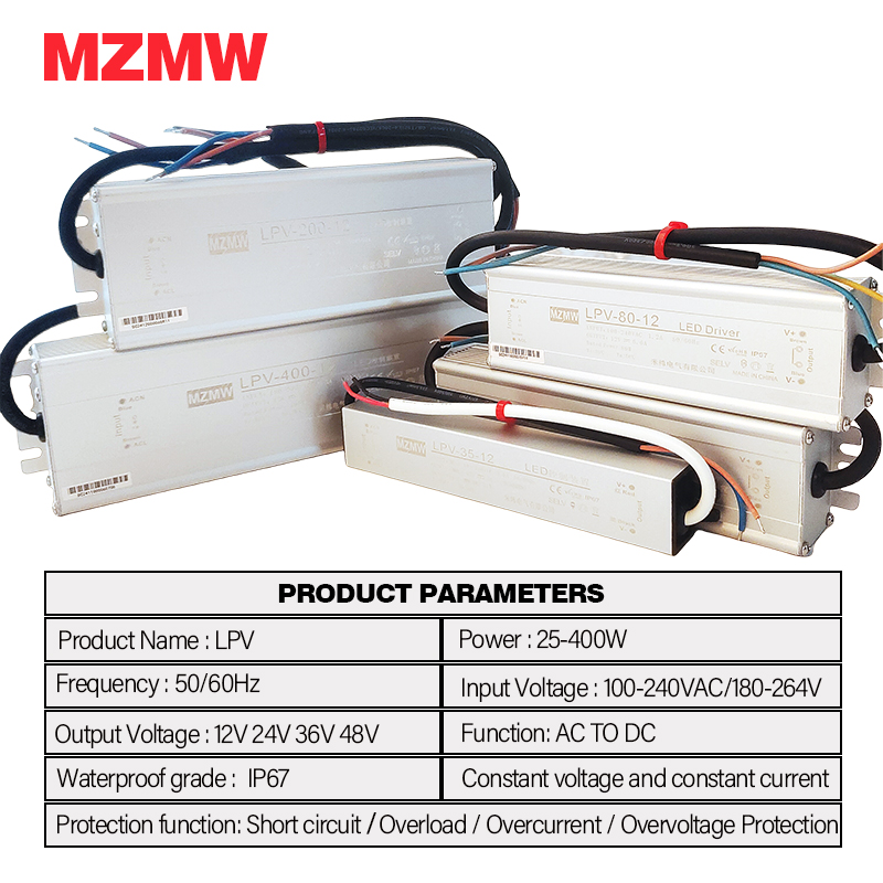 MZMW IP67 防水スイッチング電源 25 ワット-40 - Outdoor Lighting Transformer Box のレビューと価格