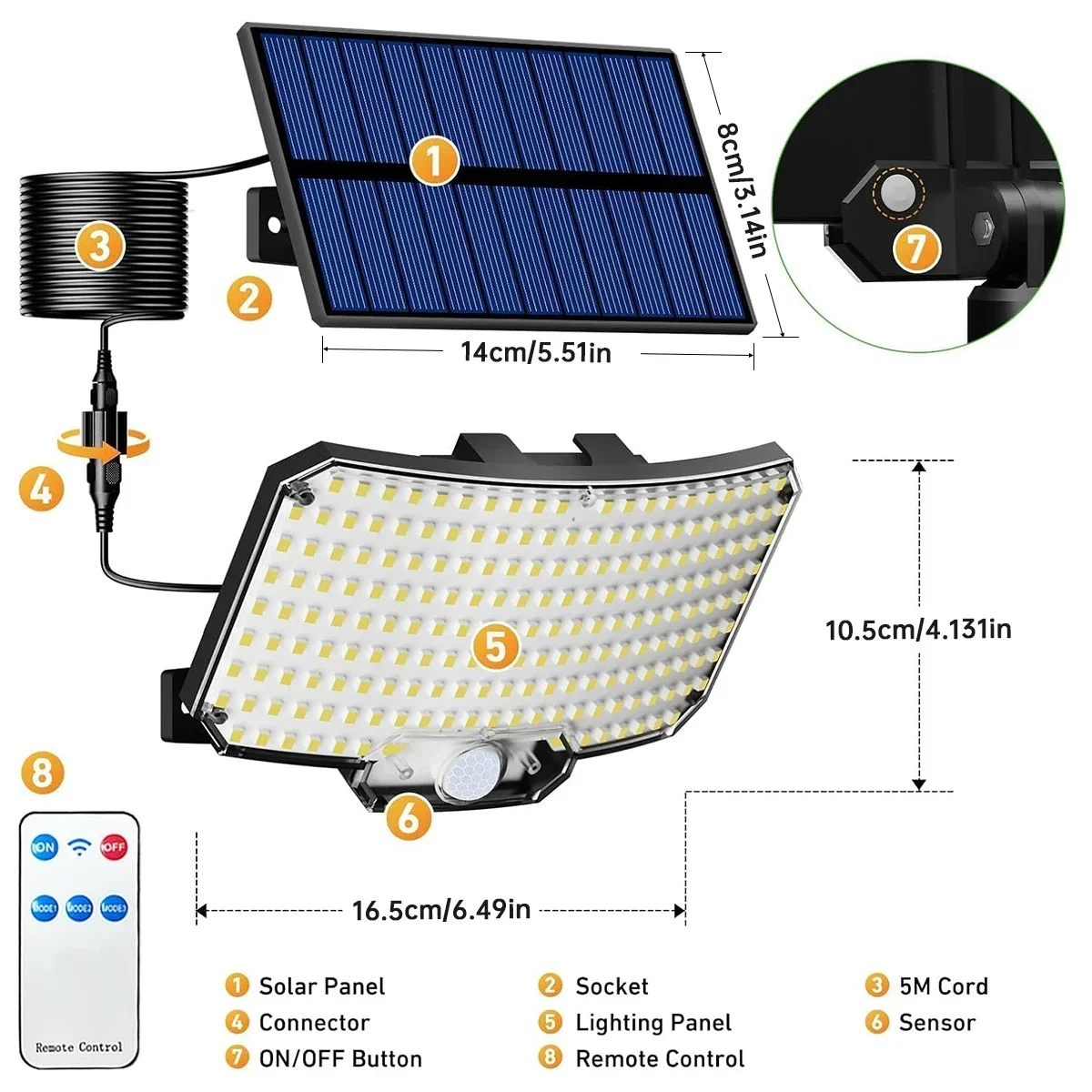 234LED ソーラー屋外ライト モーションセンサー 超高輝 - Outdoor Lighting With Sensor のレビューと価格