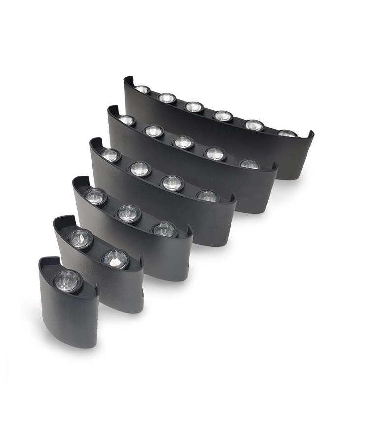 Led ウォールランプアルミ屋外屋内 Ip65 アップダウン - Outdoor Lighting On Stairs のレビューと価格
