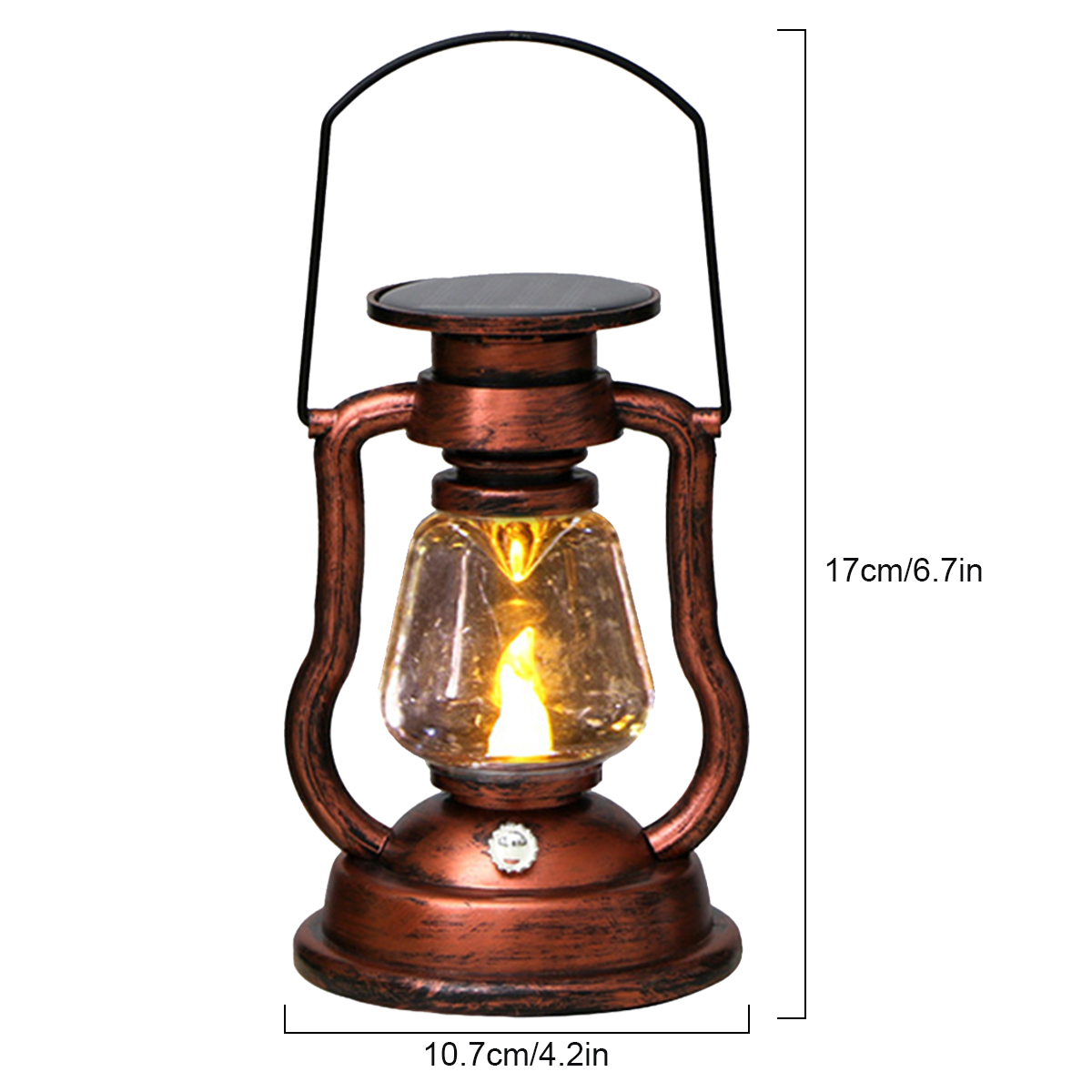 雰囲気ライトレトロ LED ソーラーライトオイルランプちらつ - Outdoor Lighting Usa のレビューと価格