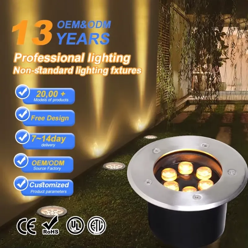 防水IP67 LED地下灯 12V 24V RGB 屋外埋め - Outdoor Lighting Recessed のレビューと価格