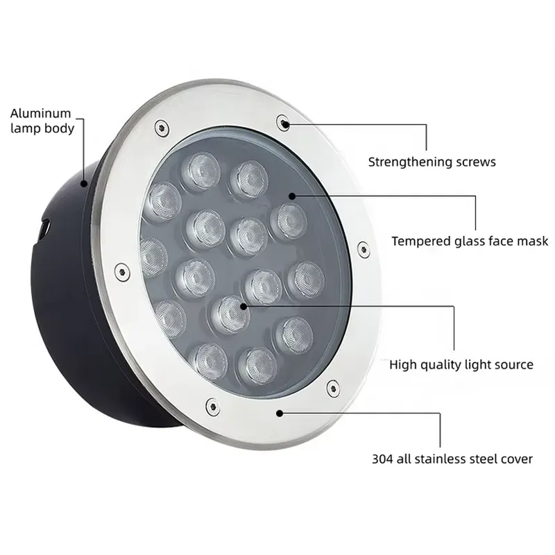 防水IP67 LED地下灯 12V 24V RGB 屋外埋め - Outdoor Lighting Recessed のレビューと価格