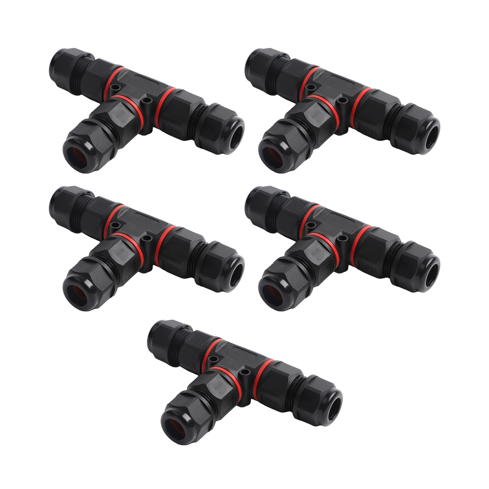5個入り IP68防水 3ピン T型ケーブルコネクタ ジャン - Outdoor Lighting Wire Connectors のレビューと価格