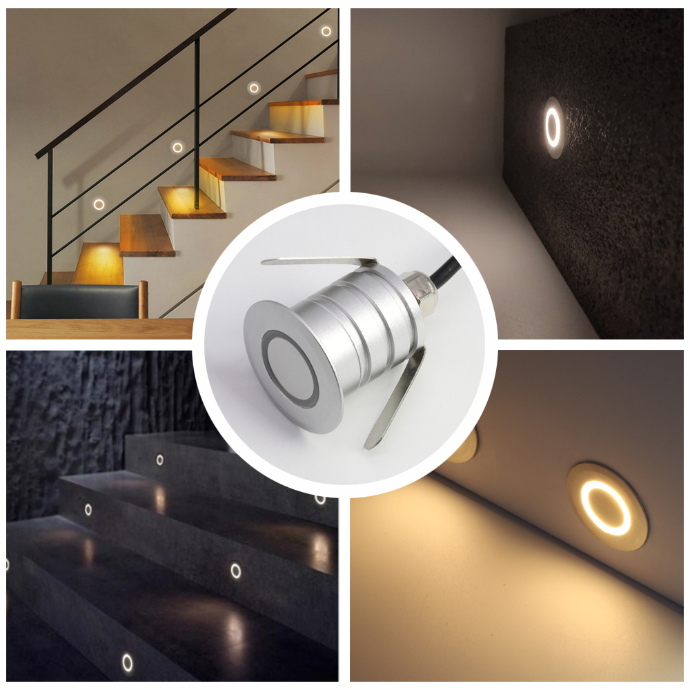 防水ラウンドウォールランプ,ip67規格に準拠した防水,屋内 - Outdoor Lighting On Stairs のレビューと価格