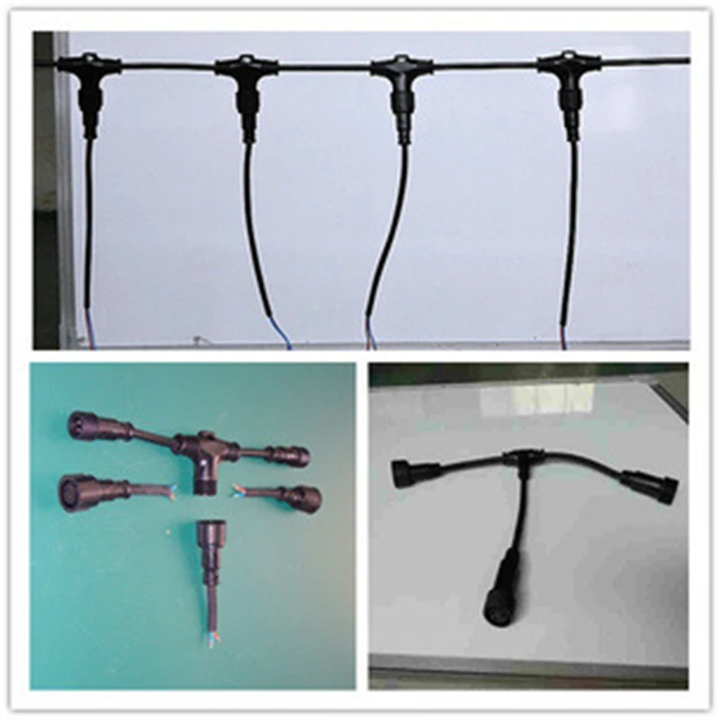 T タイプ 3 ウェイコネクタ 2/3/4Pin ケーブル照 - Outdoor Lighting Wire Connectors のレビューと価格