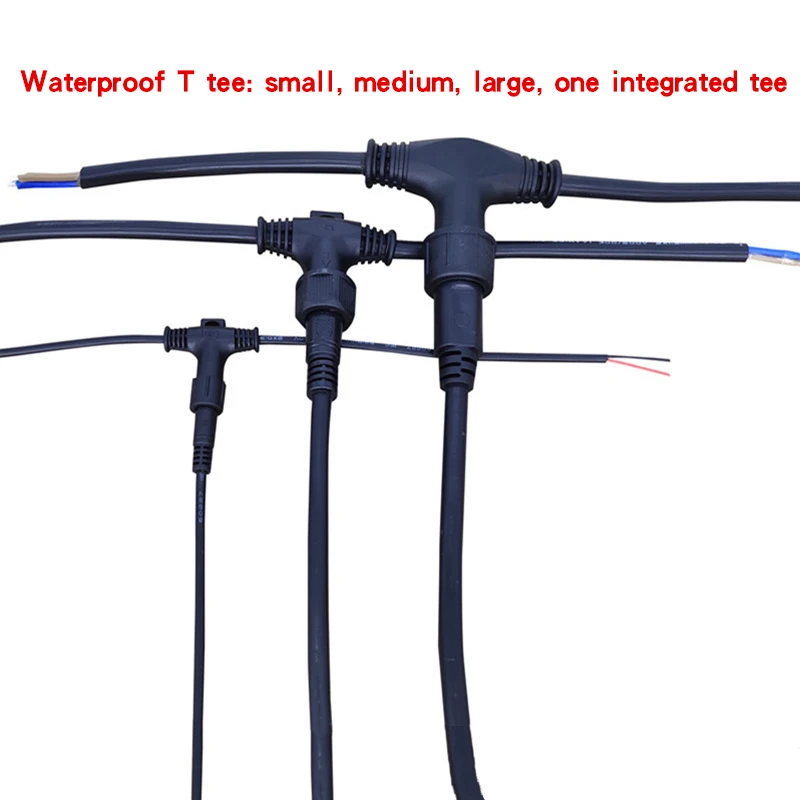 T タイプ 3 ウェイコネクタ 2/3/4Pin ケーブル照 - Outdoor Lighting Wire Connectors のレビューと価格