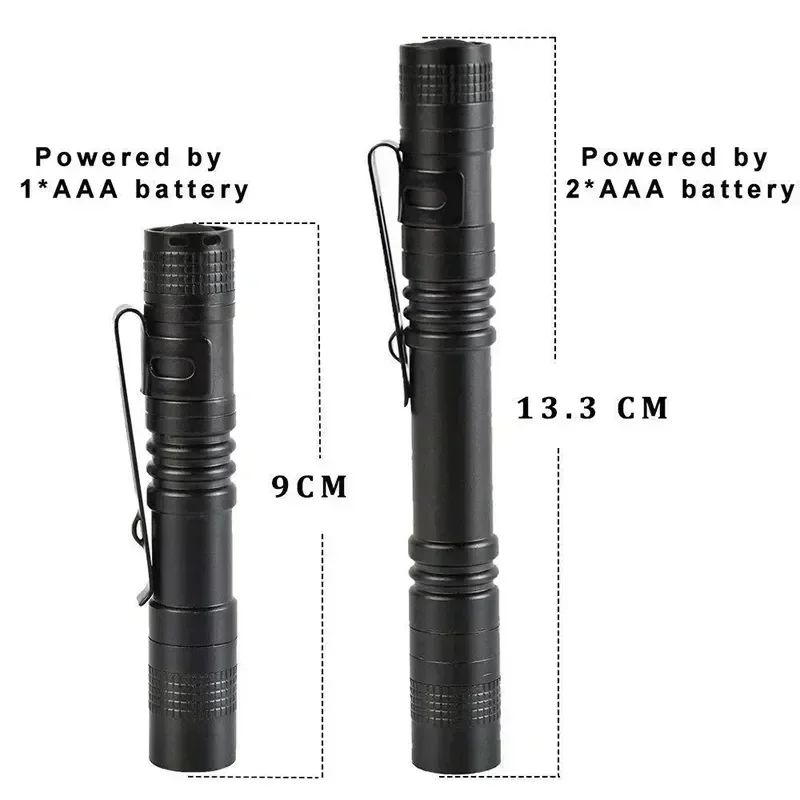 ペンクリップ付きポータブルミニLEDペン懐中電灯、ハンドヘル - Outdoor Lighting Landscape のレビューと価格