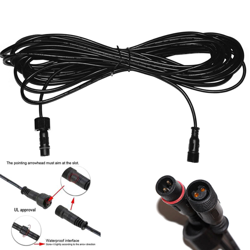 延長ケーブル付きダブルホール防水LEDソーラーライト,ストリ - Outdoor Lighting Extension Cable のレビューと価格
