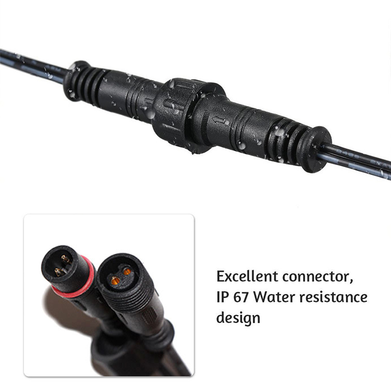 延長ケーブル付きダブルホール防水LEDソーラーライト,ストリ - Outdoor Lighting Extension Cable のレビューと価格