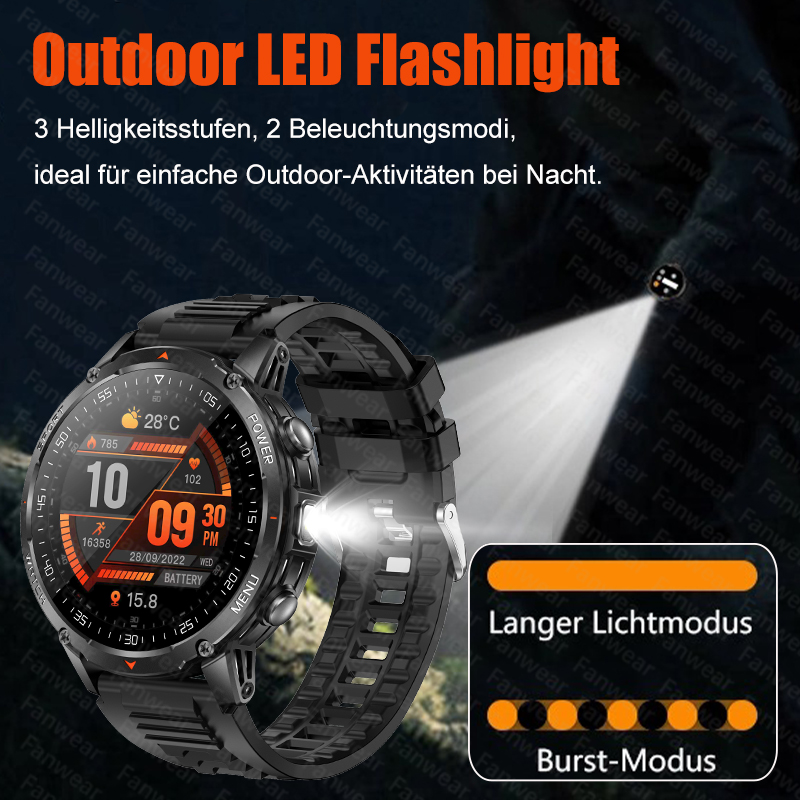Fanwear 新しい軍事アウトドア頑丈なメンズスマートウォ - Outdoor Lighting Zones のレビューと価格