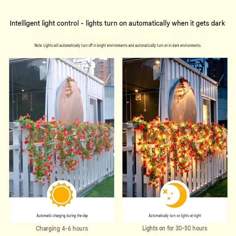 ソーラーローズバインストリングライト 5m 50LED 屋外 - Outdoor Lighting And Landscape のレビューと価格