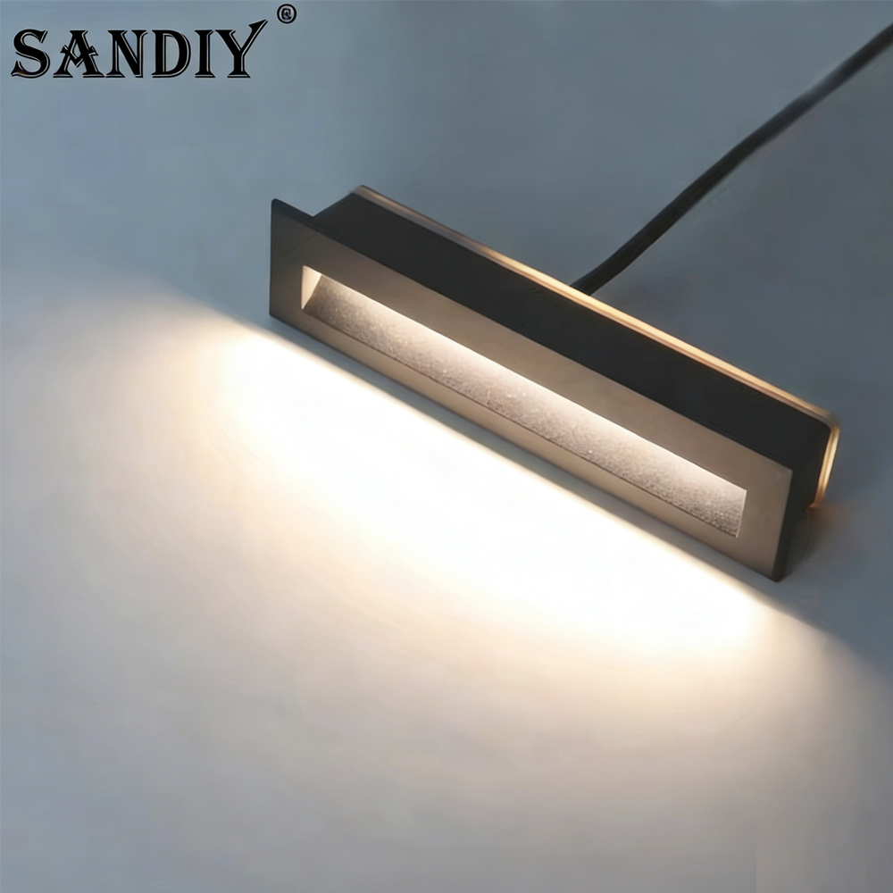 SANDIY 階段ライト モーション センサーの壁の燭台ラン - Outdoor Lighting Recessed のレビューと価格