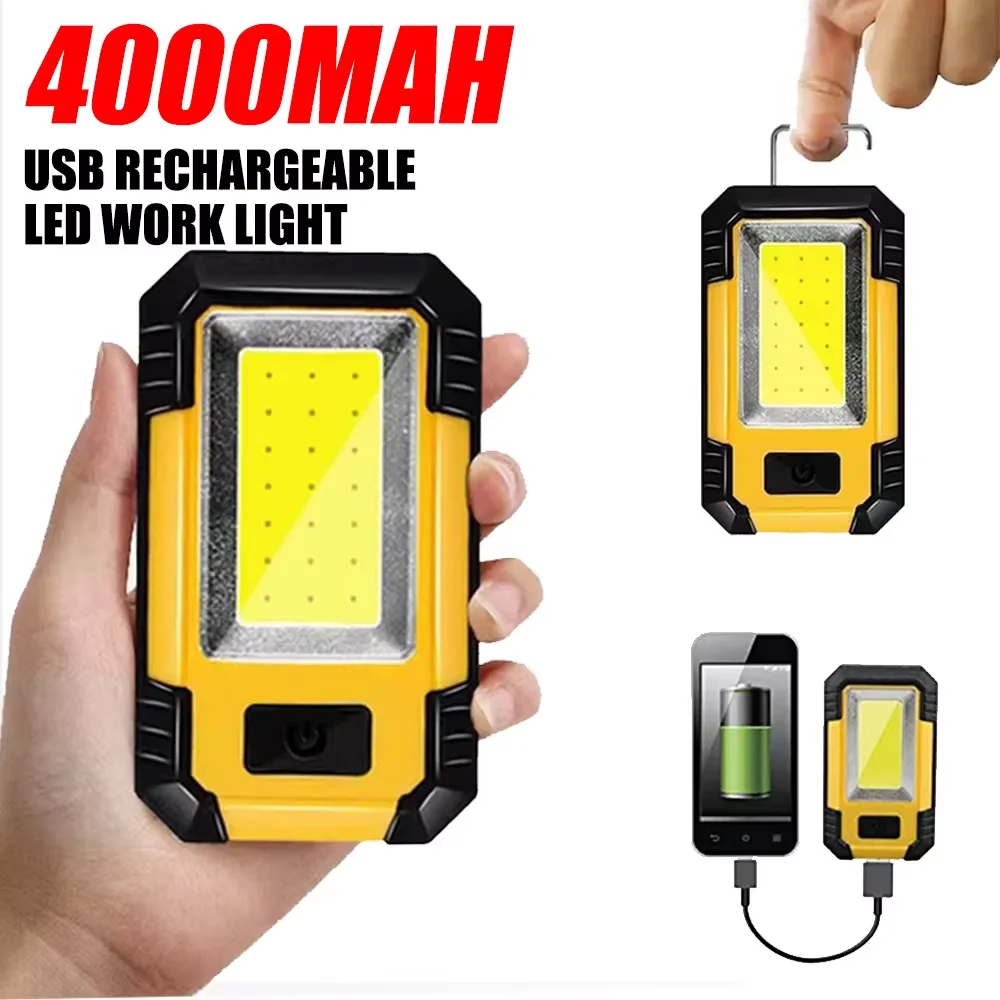 充電式 4000mAh 作業灯 超高輝度 COB フラッシュ - Outdoor Lighting Usa のレビューと価格
