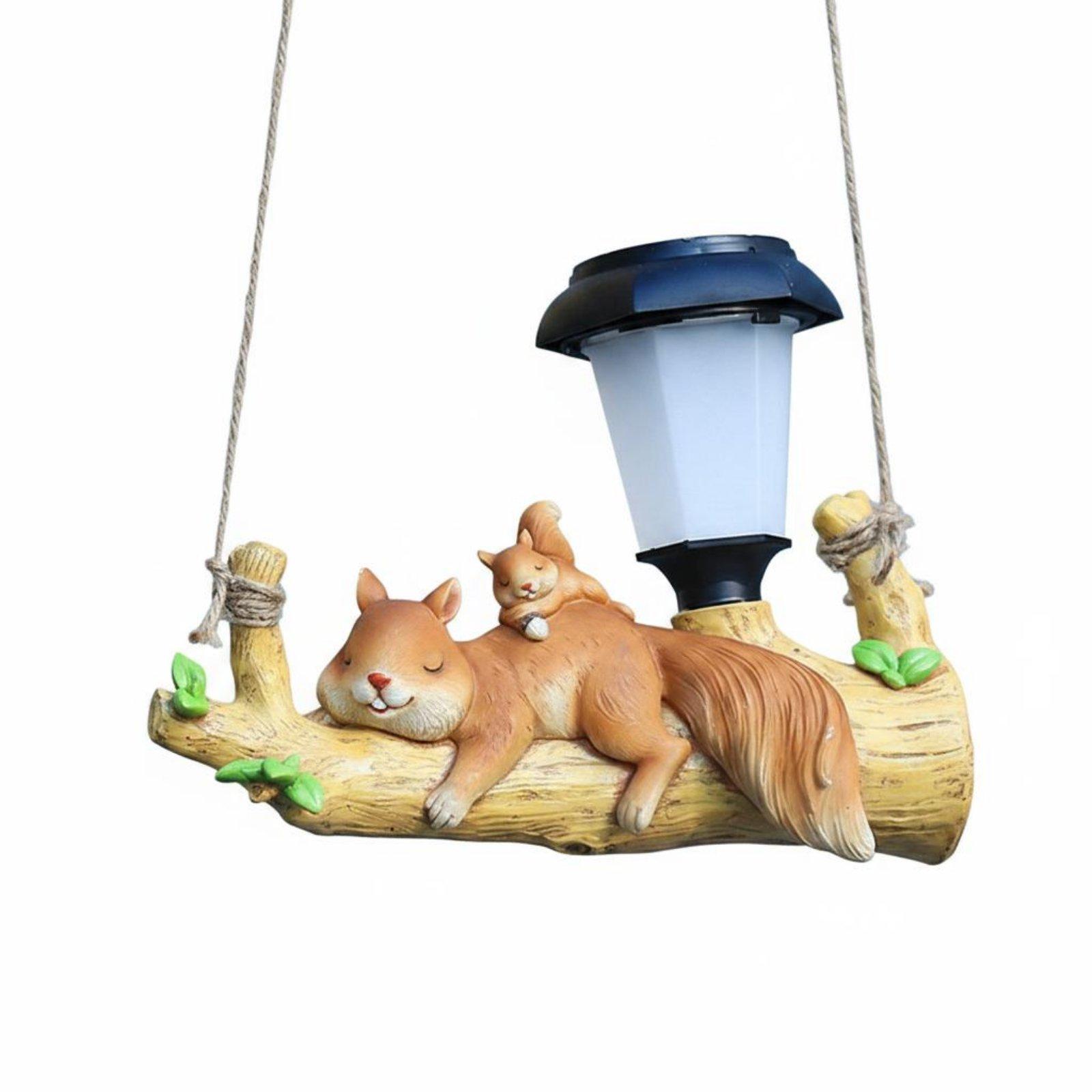 樹脂製ソーラー屋外吊り下げライト動物モチーフ防水ガーデンラン - Hanging Outdoor Lighting のレビューと価格