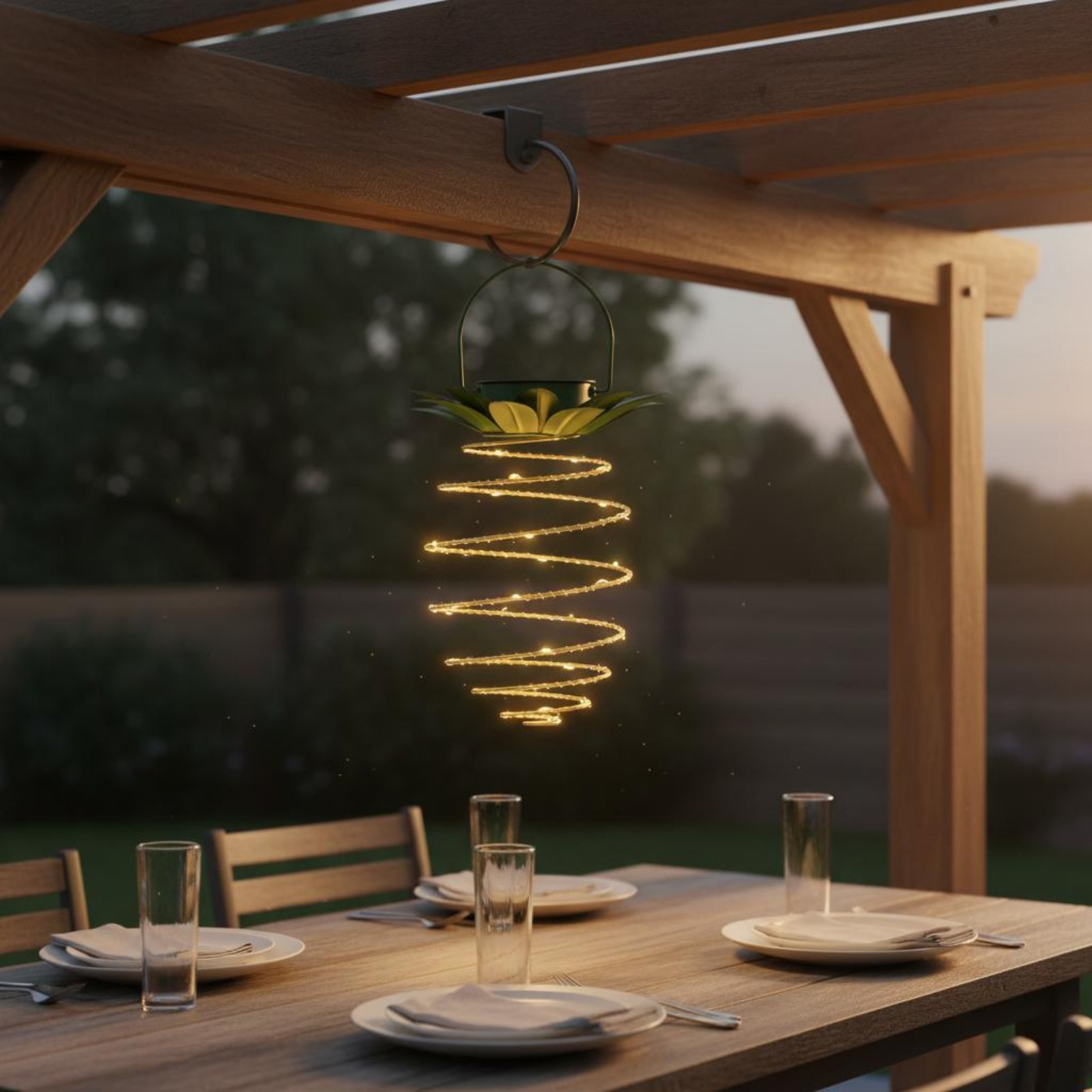 2個入り ソーラーパイナップルランプ 防水パイナップルハンギ - Outdoor Lighting And Landscape のレビューと価格
