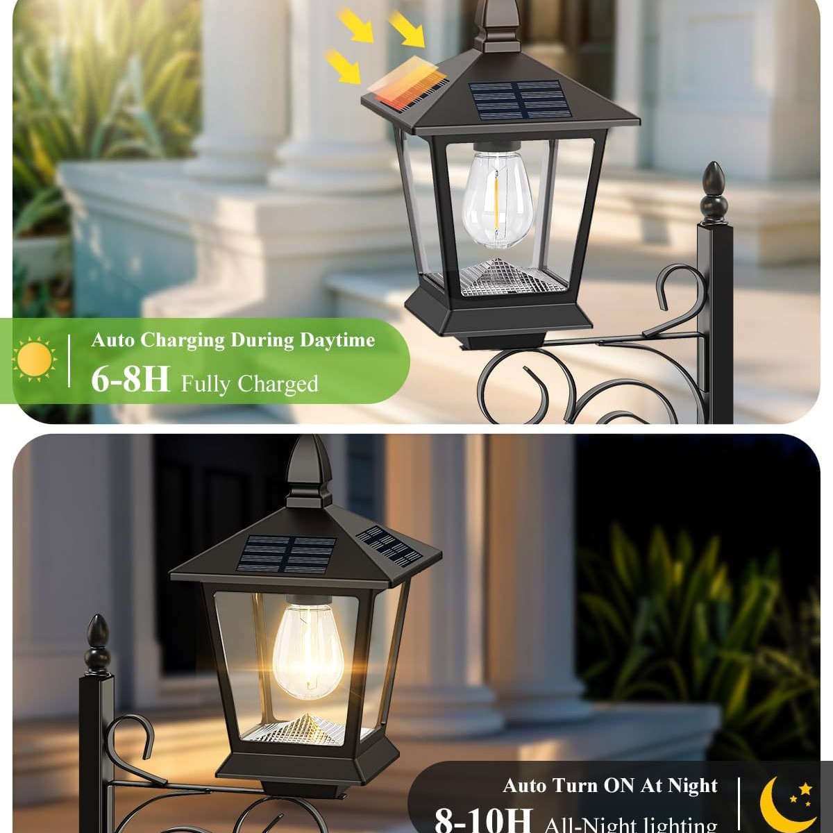 2 in 1 ソーラープランターランプ 防水 暖白色 屋外壁 - Hanging Outdoor Lighting のレビューと価格