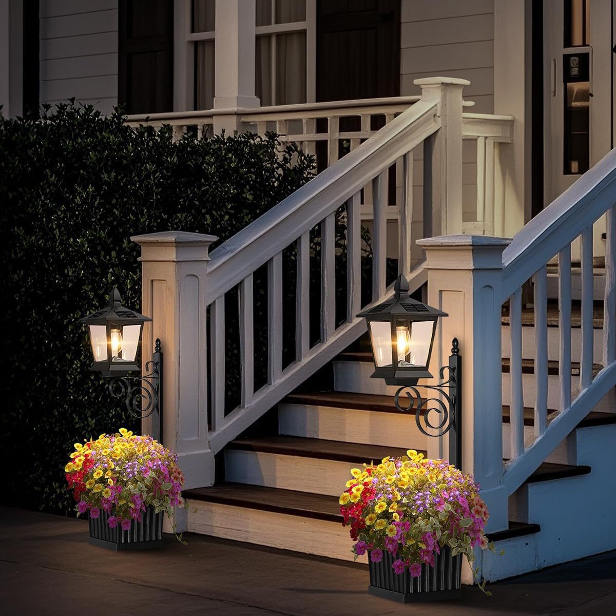 2 in 1 ソーラープランターランプ 防水 暖白色 屋外壁 - Hanging Outdoor Lighting のレビューと価格