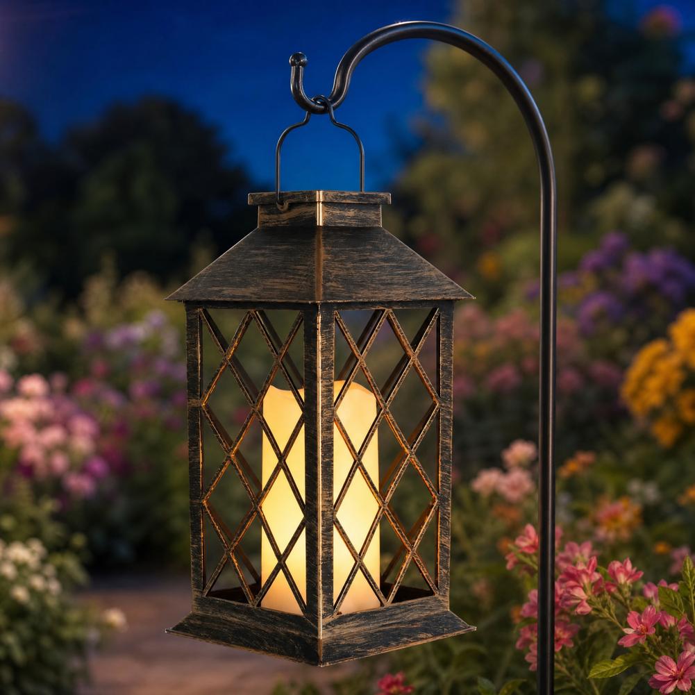 レトロソーラーランタン、屋外ソーラーキャンドルランタン、吊り - Hanging Outdoor Lighting のレビューと価格