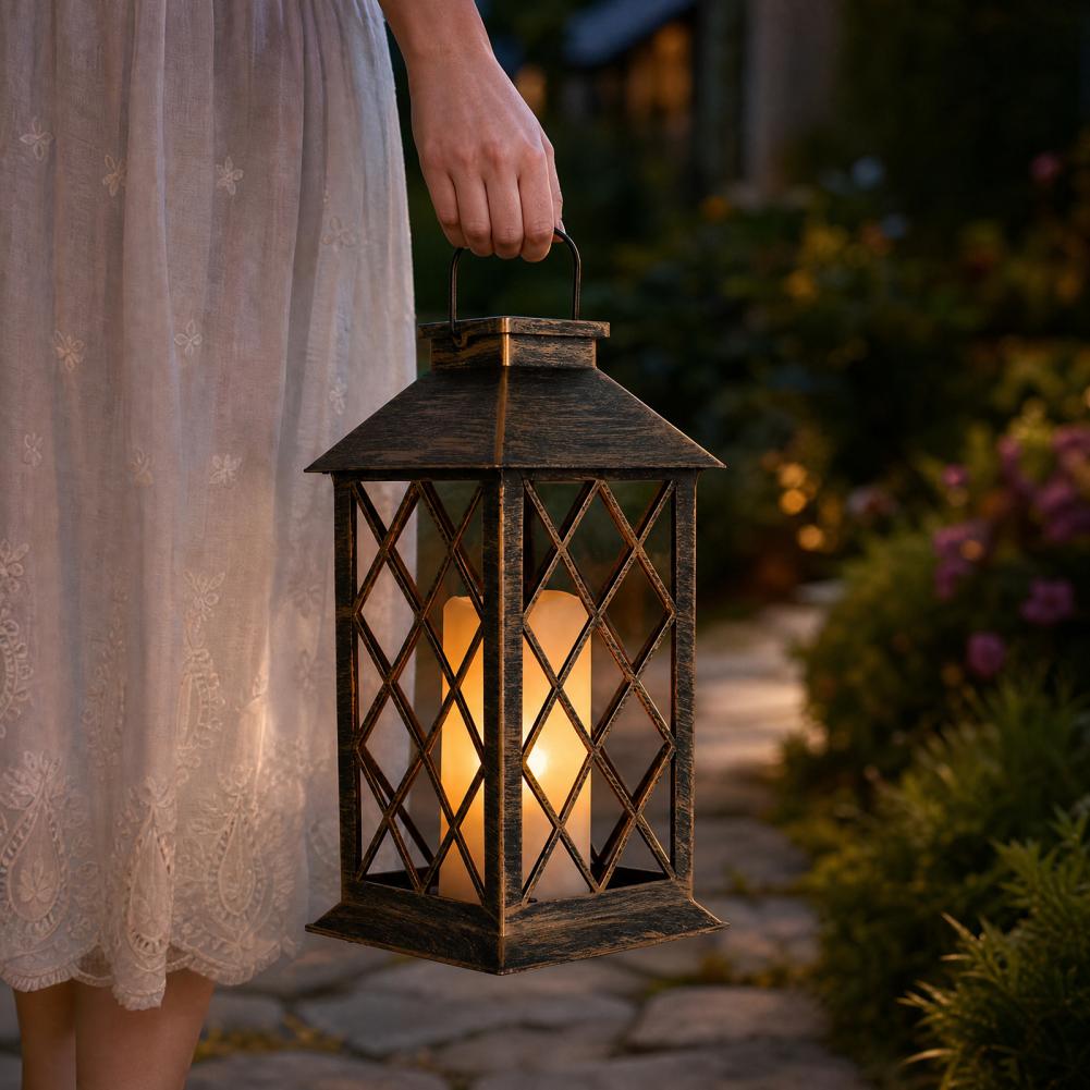 レトロソーラーランタン、屋外ソーラーキャンドルランタン、吊り - Hanging Outdoor Lighting のレビューと価格