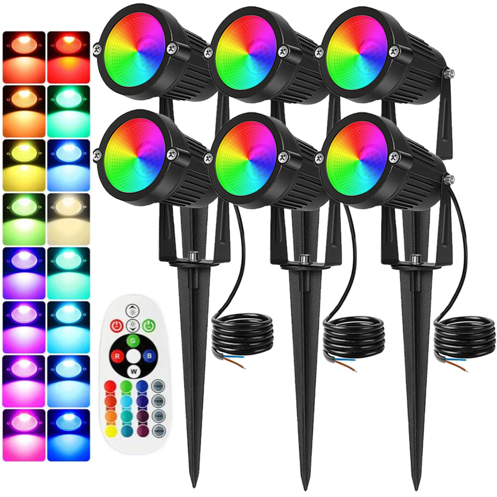 RGBW景観照明10Wリモコン付きスポットライト110V 2 - Outdoor Lighting And Landscape のレビューと価格