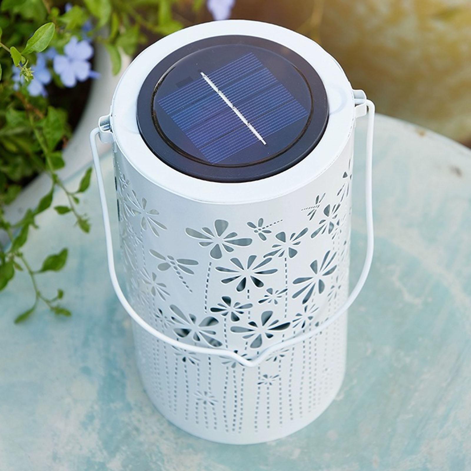 ソーラーランタン カラフルな金属製フラワーランプ ソーラーラ - Outdoor Lighting And Landscape のレビューと価格