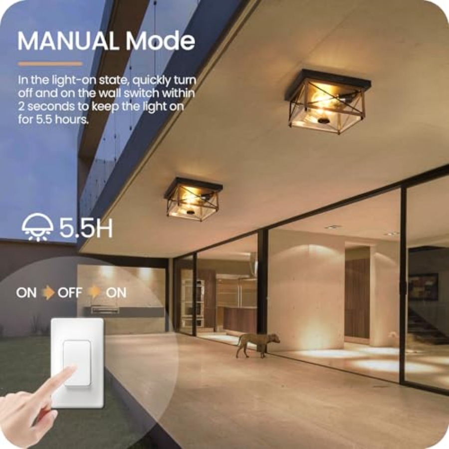 モーションセンサー付き屋外シーリングライト、屋外用フラッシュ - Outdoor Lighting With Sensor のレビューと価格