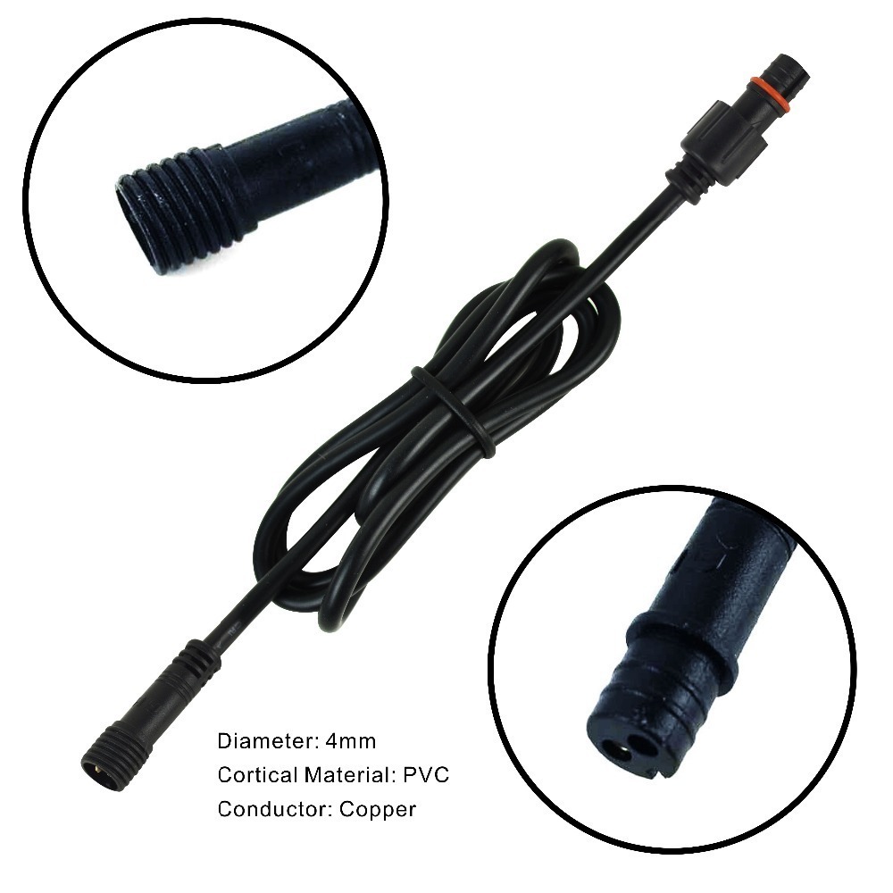 2ピンDC LEDケーブル,長さ1メートル,拡張ケーブル,オ - Outdoor Lighting Extension Cable のレビューと価格