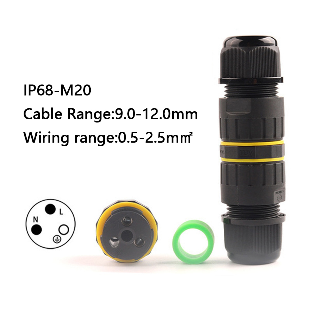 プレミアムIP68防水ワイヤーコネクター 屋外用 23ピン電 - Outdoor Lighting Wire Connectors のレビューと価格