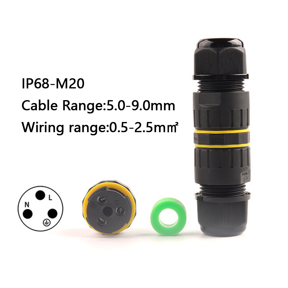 プレミアムIP68防水ワイヤーコネクター 屋外用 23ピン電 - Outdoor Lighting Wire Connectors のレビューと価格