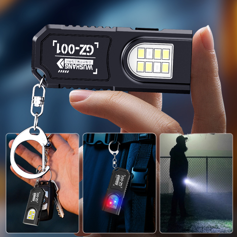 ポータブルキーホルダー LED COB 懐中電灯 USB 充 - Outdoor Lighting Landscape のレビューと価格